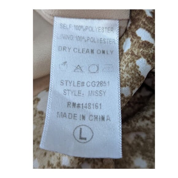 Buddy Love High-Low Ruffle Hem Dress Brown Animal Print Flutter Sleeve Western - Picture 11 of 12